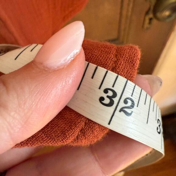 TRUE GRIT | Orange Double Gauze Short Sleeve Button Down Shirt Extra large BNWT - Picture 7 of 7